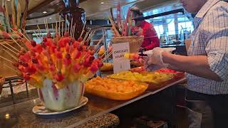 Brilliance of the Seas Windjammer Buffet Lunch at Sea [upl. by Devine]