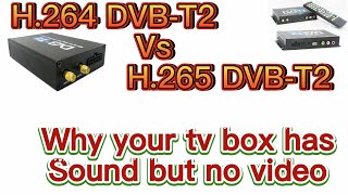 Czech  Germany Digital TV need DVBT2 H265 VS H264 TV box only decode audio no Video showing [upl. by Bork]