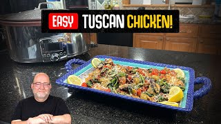 HOW TO MAKE TUSCAN CHICKEN  EASY SLOW COOKER METHOD [upl. by Iret184]