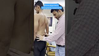 bone alignment chiropractic treatment by dr Harish grover shortfeed shortsfeed chiropractor [upl. by Norre294]