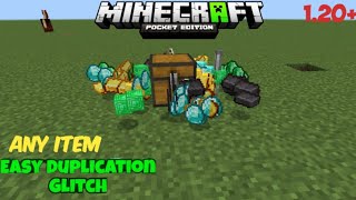 Simple ANY ITEM Duplication Glitch For Minecraft Bedrock Edition 12081 [upl. by Lasley383]