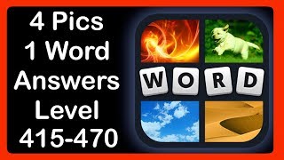 Whats The Word 4 Pics 1 Word  Level 415  470 HD [upl. by Eittocs146]