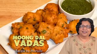 Moong Dal Vadas  Split Green Gram Vadas  Healthy Moong Dal Vadas  Moong Dal Vada Recipe [upl. by Rramel]