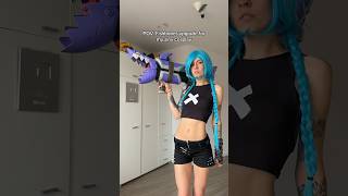 The fishbones head broke so I had to make a new one body not made by me cosplay jinx arcane [upl. by Ayian]