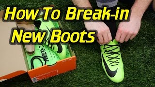 What is Breakin Time and How To Breakin New Soccer CleatsFootball Boots [upl. by Nehtiek]