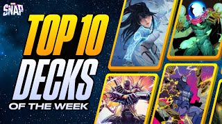 TOP 10 BEST DECKS IN MARVEL SNAP  Weekly Marvel Snap Meta Report 102 [upl. by Ardelle]