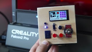 Creality Falcon2 PRO Laser Engraver Lets Make an Enclosure for ESP32 Projects [upl. by Nivel665]