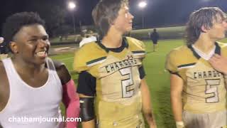 Northwood football players talk about win over Seaforth  10424 [upl. by Elocim]