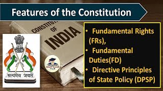 L8 Features of the Constitution FRs DPSP FD  Indian Polity by Laxmikanth for UPSC CSE by VeeR [upl. by Weaver]