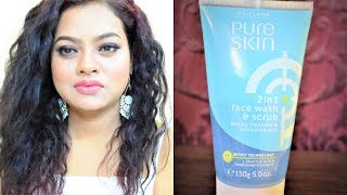 Oriflame Pure Skin 2in1 Face Wash and Scrub Review [upl. by Percival]