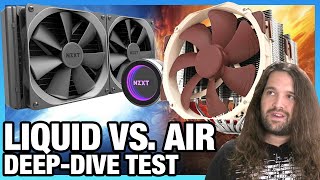 Liquid Cooling vs Air Cooling Benchmark InDepth NHD15 NZXT X62 amp More [upl. by Evey]