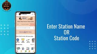 How to Order Food in Train Journey with RailRecipe mobile App through Station name or Station Code [upl. by Annaitat]