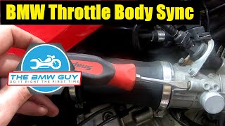 BMW R1100 R1150 R850 Throttle Body Sync DIY How to [upl. by Philemon]