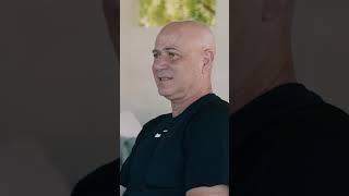 🤨 Andre Agassi Letting John McEnroe DEFEAT HIMSELF agassi pickleball shorts [upl. by Oivat]