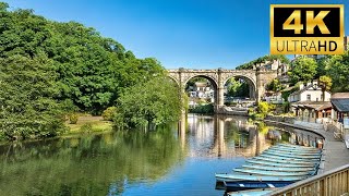 Knaresborough Riverside Virtual Walking Tour Guide North Yorkshire Near Harrogate England 4K 🇬🇧 [upl. by Stephi]