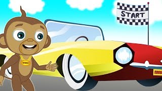 Monkey Goes CRAZY Driving Car  Monkey Cartoon  Adventures of Annie Ben and Mango [upl. by Odlopoel]