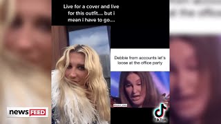 See Keshas MORTIFIED Reaction To Caitlyn Jenners Tik Tok Cover [upl. by Leba244]