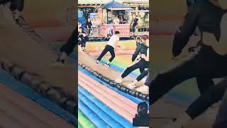 Dancing bridge soo funny trampoline🤪🤸‍♀️🤪🤸‍♀️trending viralvideo [upl. by Eidok234]