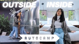 Glamping at 300 Luxury Airstream Suite AutoCamp Russian River Review Tesla charging available [upl. by Irisa]