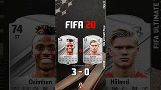 OSIMHEN VS HAALAND FIFA EVOLUTION eafc24 fifa football shorts austor [upl. by Ylrebmyk]