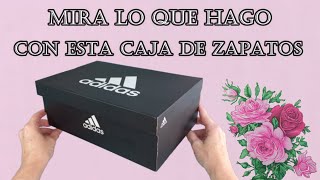 Convierte una simple caja de zapatos de cartón en un organizador de mesa para tu zona de trabajo DIY [upl. by Neira]