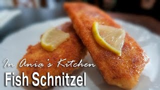 Fish Schnitzel  Sznycel z Ryby  Recipe 264 with Low Carb Option [upl. by Teraj]