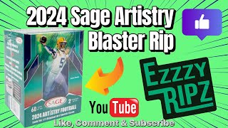 🏈NEW 2024 Sage Artistry Blaster Box  sage nfl sportscard [upl. by Assir404]