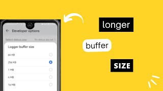 Logger Buffer Size Kya Hota Hai  How To Use Logger Buffer Size In Developer Option [upl. by Elohcan]