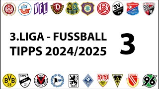 FussballTipps 3Liga  3Spieltag  Saison 20242025 [upl. by Dale]