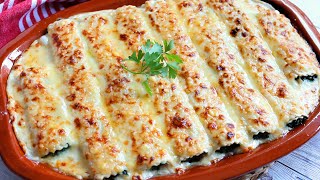 Canelones vegetarianos de espinacas para Navidad [upl. by Nov101]