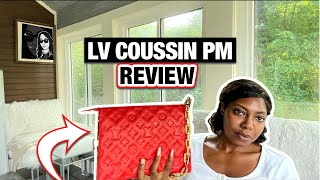 LOUIS VUITTON COUSSIN PM  BAG REVIEW REGRETS [upl. by Adnopoz319]