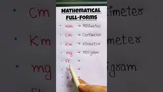 Mathematical full form english englishthroughmusic learnenglishthroughsongs [upl. by Abelard911]