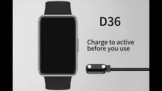 D36 How to use smartwatchDetailed explanation EN [upl. by Nauhs]