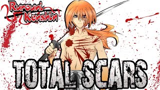 Himura Kenshin Battousai  Total Scars  Rurouni Kenshin [upl. by Dnaleel]