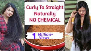 3 Best Ways To Permanently Straighten Hair At Home NATURAL NO Chemical  Sushmitas Diaries [upl. by Macknair583]