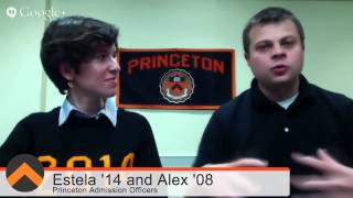 Princeton Undergraduate Admission Google Hangout On Air [upl. by Tobye]