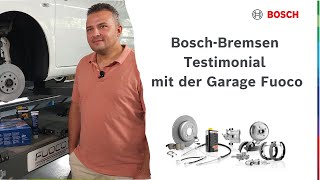 Bosch Bremsen Testimonial Video Garage Fuoco [upl. by Heyes]