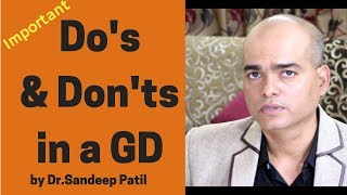 Dos amp Donts during a Group Discussion  GD tips  Part 14  by Dr Sandeep Patil [upl. by Petracca]