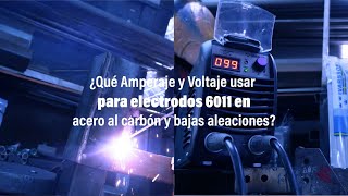 Qué Amperaje y Voltaje usar para soldar con electrodos 6011 en mi máquina de soldar ESAB  BOHMAN [upl. by Cloutman]