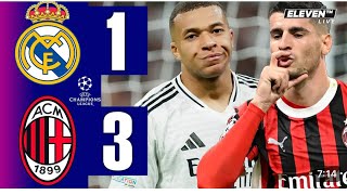 Ac Milan vs Real Madrid highlights and all goals champion league realmadrid acmilan [upl. by Elwee]