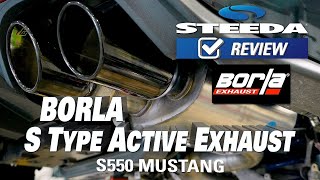 Steeda S550 Mustang GT AxleBack Exhaust With Aftermarket Hpipe 1516 GT  1590001 [upl. by Dolley447]