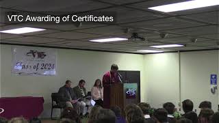 Venango Technology Center Awarding of Certificates PM [upl. by Esirahc]