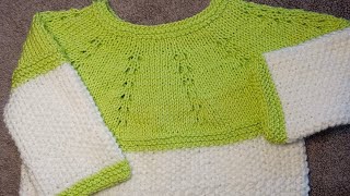 Tuto tricot brassière bébé 69 mois partie 11 [upl. by Knipe]