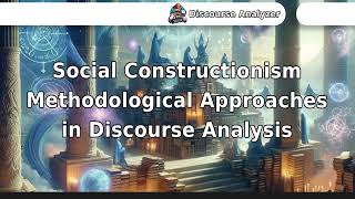 Social Constructionism Methodological Approaches in Discourse Analysis [upl. by Ardnohsed]