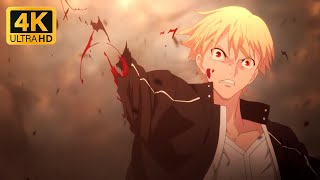 Gilgamesh vs Shirou 4K 60FPS  FateStay Night Unlimited Blade Works [upl. by Jaqitsch]