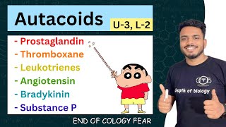 Prostaglandin  Thromboxanes  Leucotrienes  Angiotensin  Bradykinin  Substance P pharmacology [upl. by Yolane]