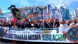 EN DIRECTO  Manifestación de policías y guardias civiles hoy en Madrid [upl. by Ecnadnac]