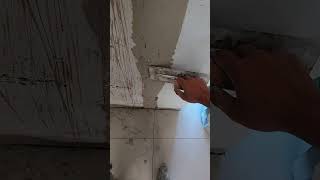 Painter Applying putty  Puttying for renovation putty [upl. by Esya]