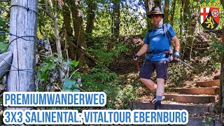 Premiumwanderweg 3x3 Salinental VitalTour Ebernburg rheinlandpfalz wanderlust hiking [upl. by Eveivenej]