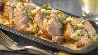 Recette  Filet mignon de porc à la crème [upl. by Zita]